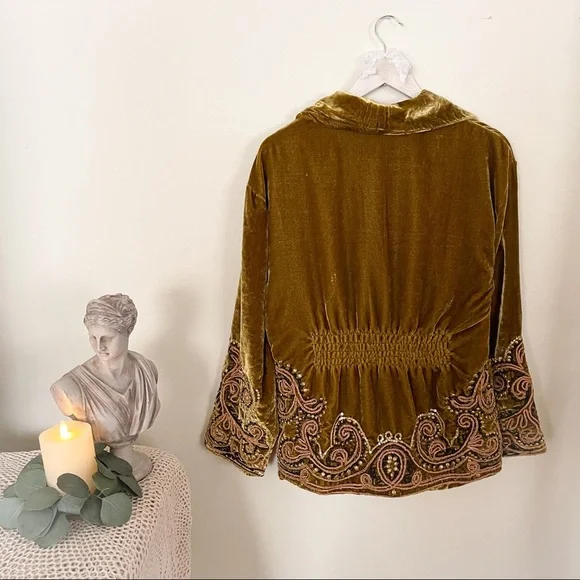 NWT Free People Starlight Velvet Jacket - Picture 2 of 14